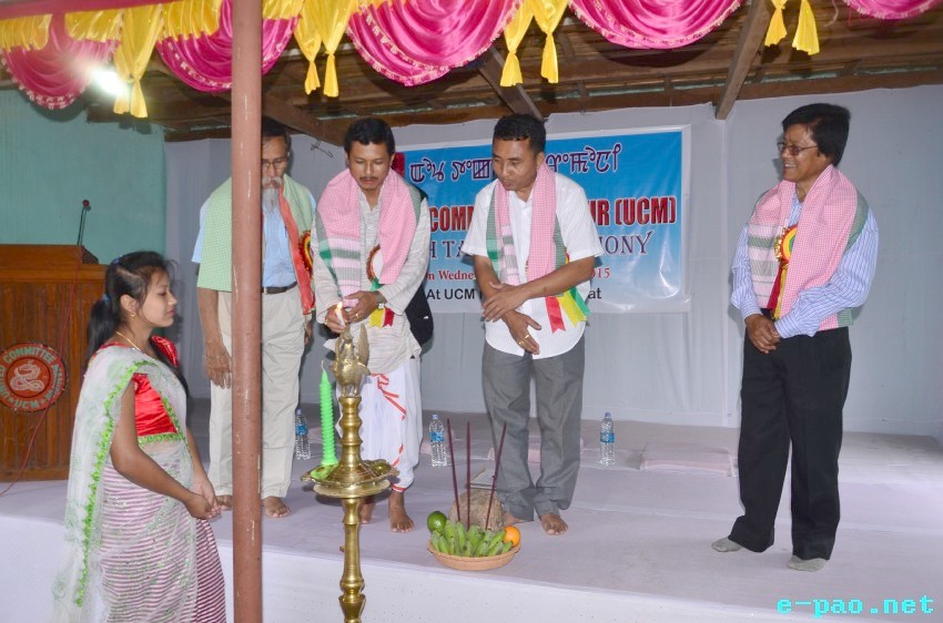 Oath taking ceremony of United Committee Manipur (UCM) at Lamphelpat :: 29 April 2015