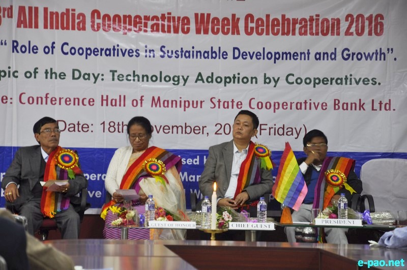 63rd All India Cooperative Week Celebration 2016 at  Imphal :: 18th November, 2016