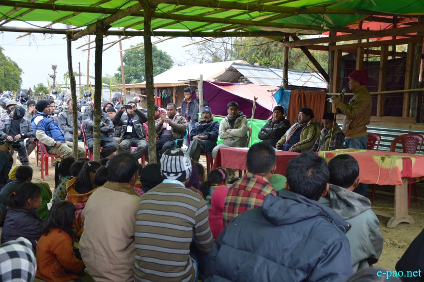 Manipur Earthquake : Aid distribution at Kabui Khullen part 1 village in Tamenglong district :: 20 January 2016
