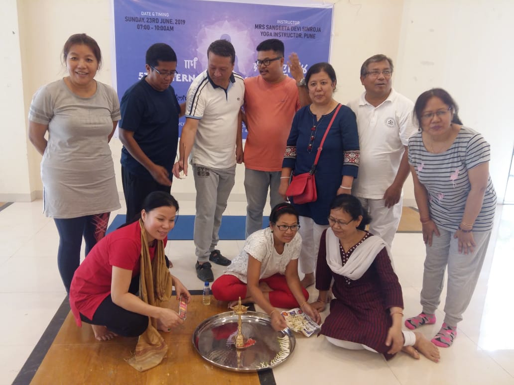 5th International Yoga Day, organized by AMAND, Pune at Bramha Skycity Club House, Pune :: 23rd June 2019