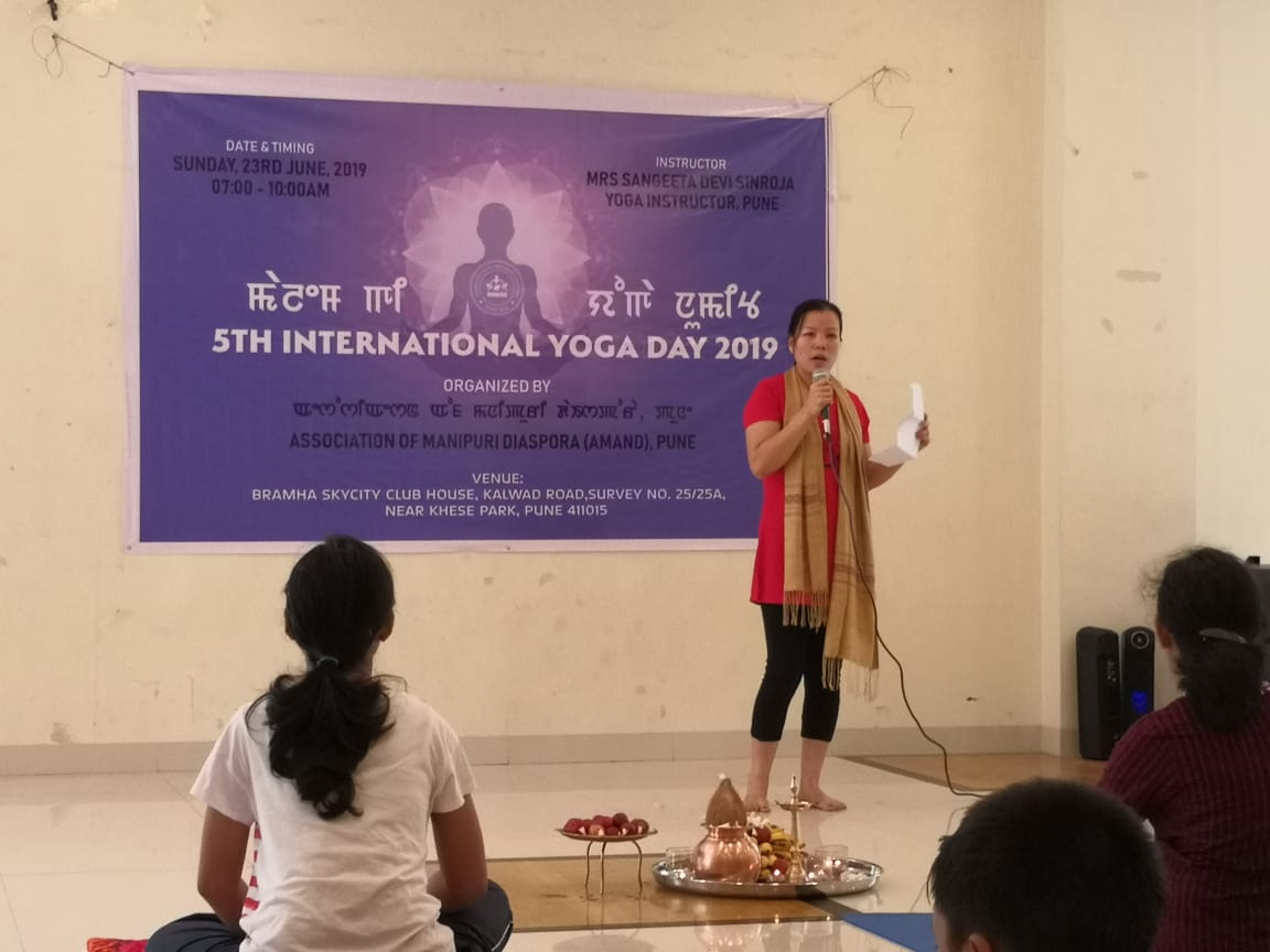 5th International Yoga Day, organized by AMAND, Pune at Bramha Skycity Club House, Pune :: 23rd June 2019