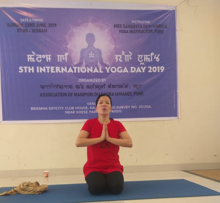 5th International Yoga Day, organized by AMAND, Pune at Bramha Skycity Club House, Pune :: 23rd June 2019