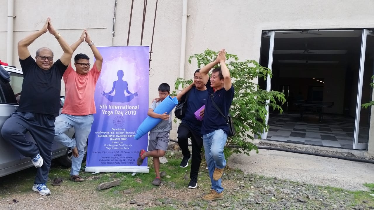 5th International Yoga Day, organized by AMAND, Pune at Bramha Skycity Club House, Pune :: 23rd June 2019