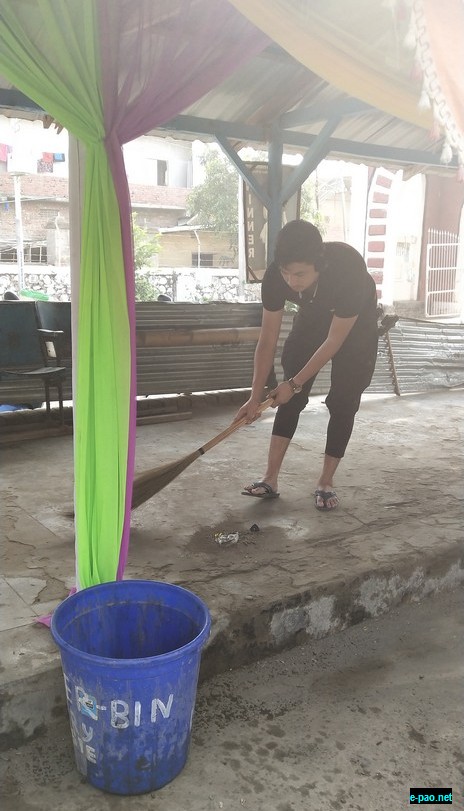 Social Service conducted at Ibudhou Thangjing Campus, Moirang in aid of Mukna Lamjel :: 03rd June 2019