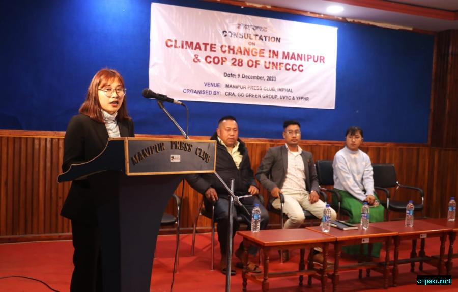 Consultation on Climate Change in Manipur and COP28 of UNFCC 