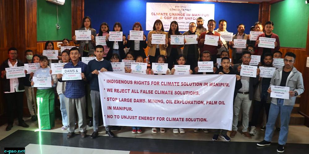 Consultation on Climate Change in Manipur and COP28 of UNFCC 