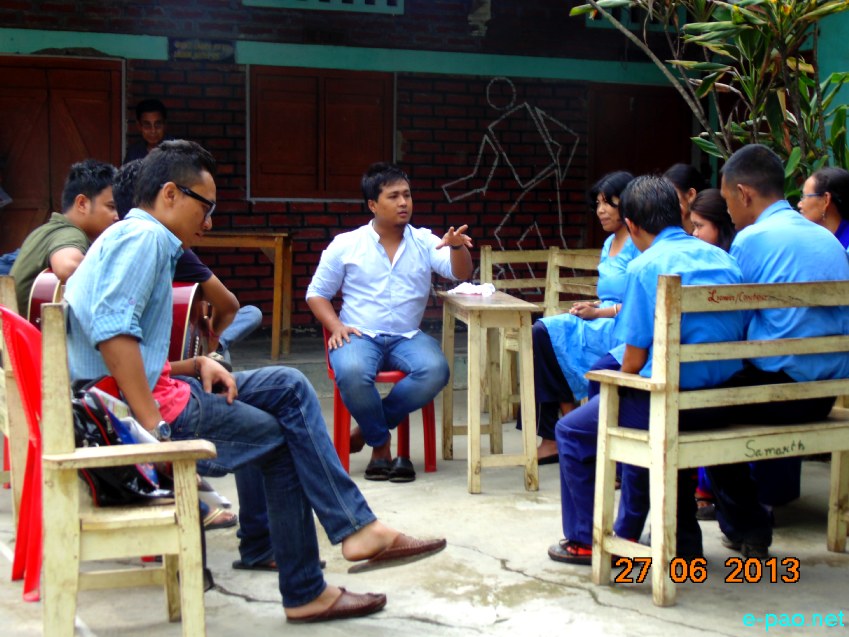 Volunteers of 'A house and A Guitar' organised Awareness Programme at  Mongsangei :: 27 June  2013