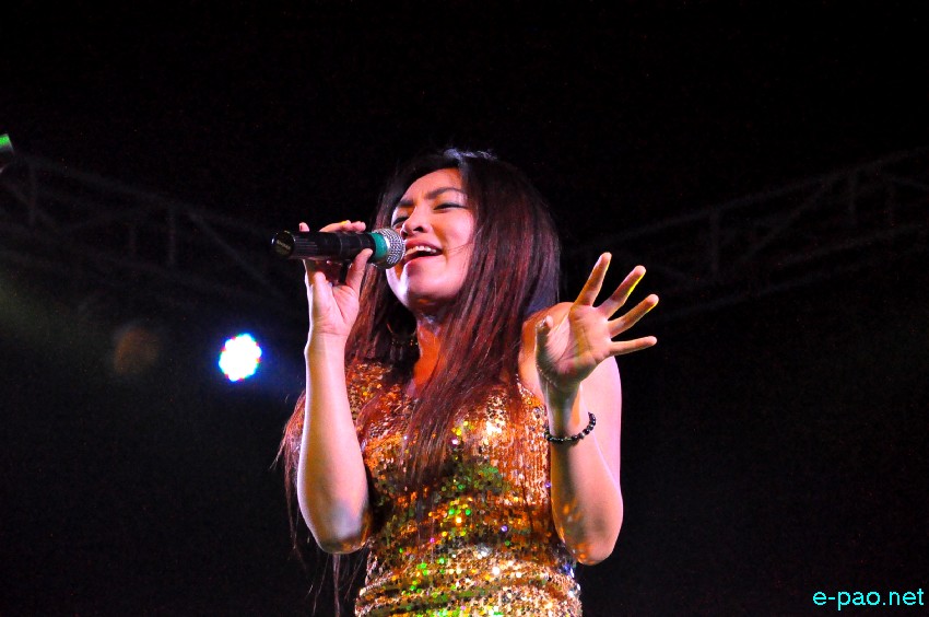 Biuret (Korean Pop Rock Band) performing live on stage in Imphal at YAC Ground, Imphal :: 03 December 2013