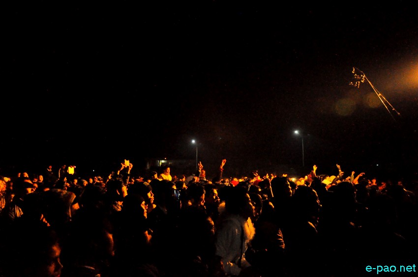 Biuret (Korean Pop Rock Band) performing live on stage in Imphal at YAC Ground, Imphal :: 03 December 2013