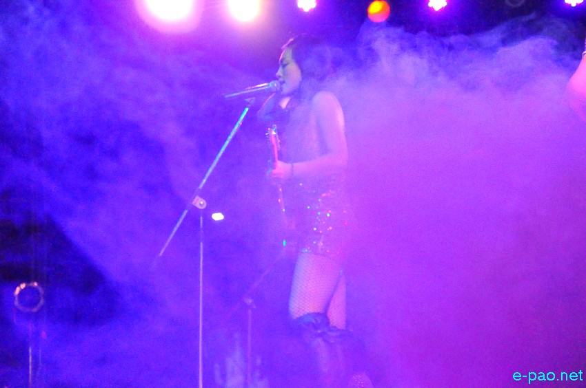 Biuret (Korean Pop Rock Band) performing live on stage in Imphal at YAC Ground, Imphal :: 03 December 2013