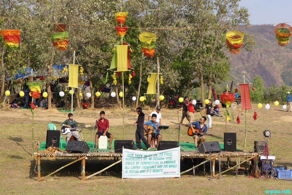 Where Have All The Flowers Gone?  Art and Music festival at South Loushing Hillock, Lamlai :: 3 May 2014