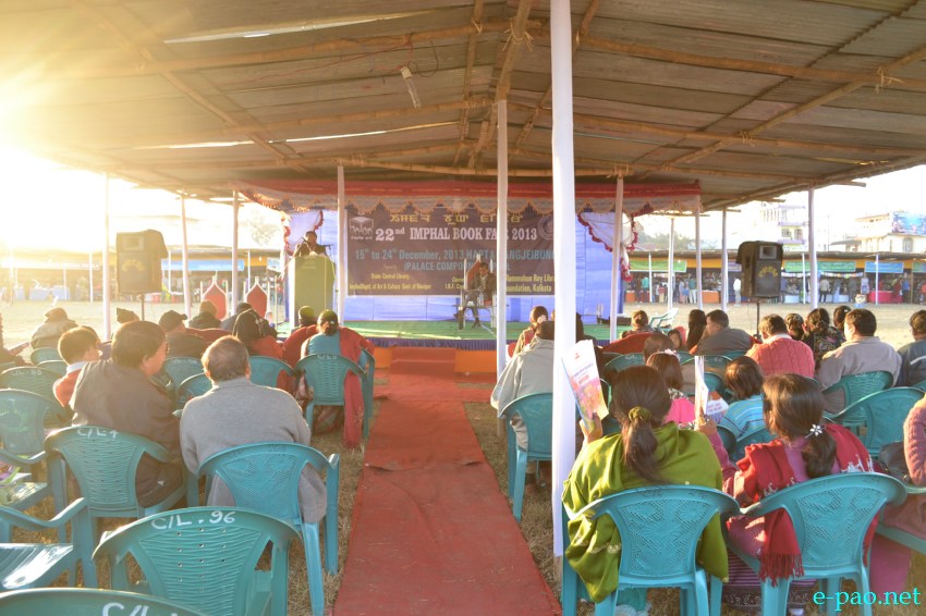 22nd Imphal Book fair 2013  at Hapta Kangjeibung ; organised by State Central Library, Imphal :: 17 December 2013