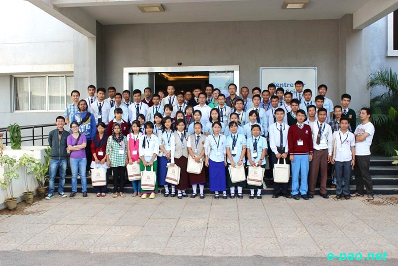 Group picture of the students @ CENSe along with fellow IIScians from Manipur