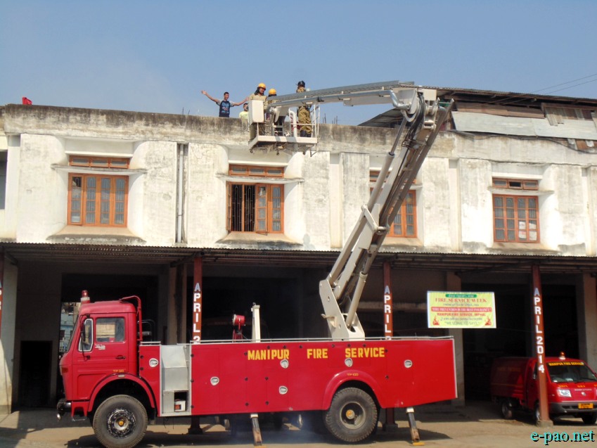 Observance of National Fire Service Day at Manipur Fire Service Headquarters, Imphal  :: 16  April 2014 