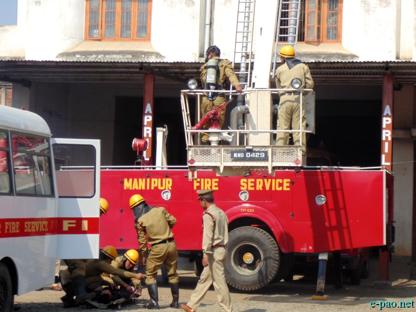 Observance of National Fire Service Day at Manipur Fire Service Headquarters, Imphal  :: 16  April 2014
