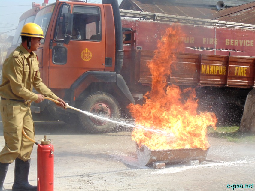 Observance of National Fire Service Day at Manipur Fire Service Headquarters, Imphal  :: 16  April 2014 