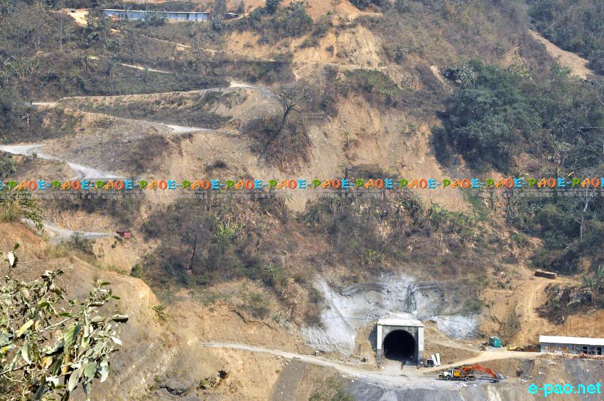 Imphal-Jiri-Tupul rail road worksite in Tamenglong District :: March 2014 