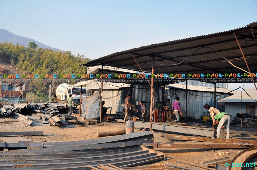 Imphal-Jiri-Tupul rail road worksite in Tamenglong District :: March 2014