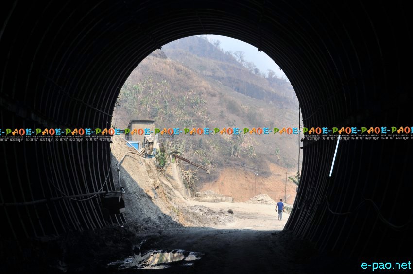 Imphal-Jiri-Tupul rail road worksite in Tamenglong District :: March 2014