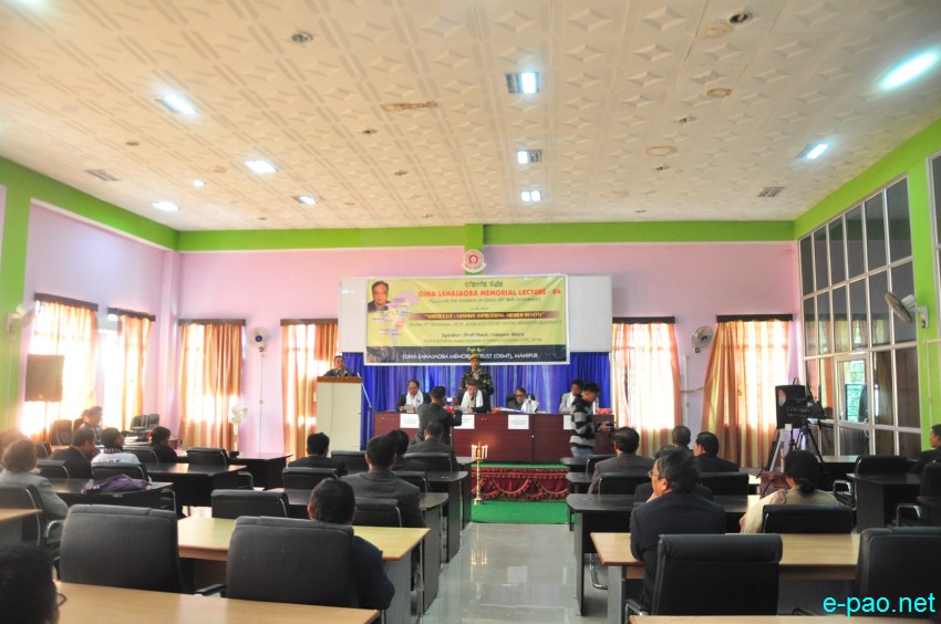 Ojha Sanajaoba Memorial Lecture-04 at Manipur University :: 30th December 2014
