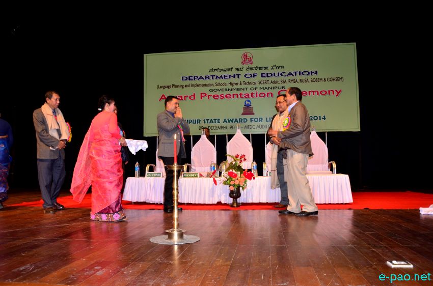 6th Manipur State Award for Literature 2014 conferred to Keisham Priyokumar :: December 29 2015