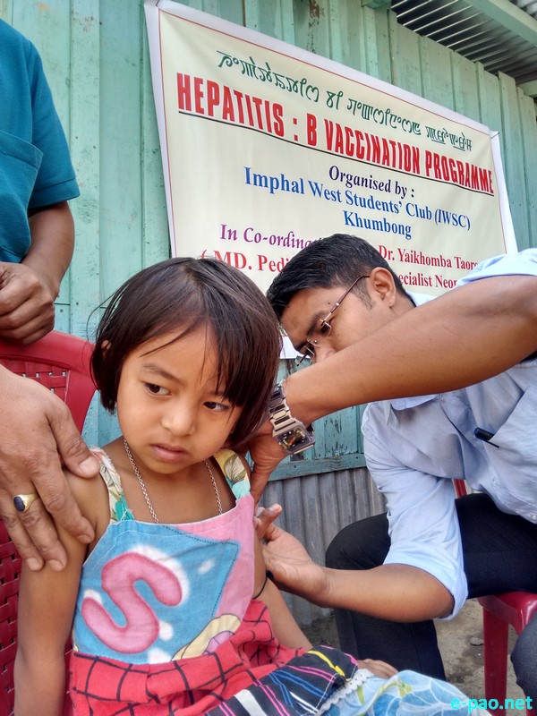 Free Hepatitis-B Vaccination Program at Khumbong Bazar :: April 29 2015