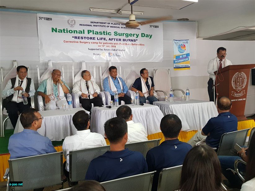  Restore Life After Burns : National Plastic Surgery Day at RIMS Imphal  on 15th July 2018 
