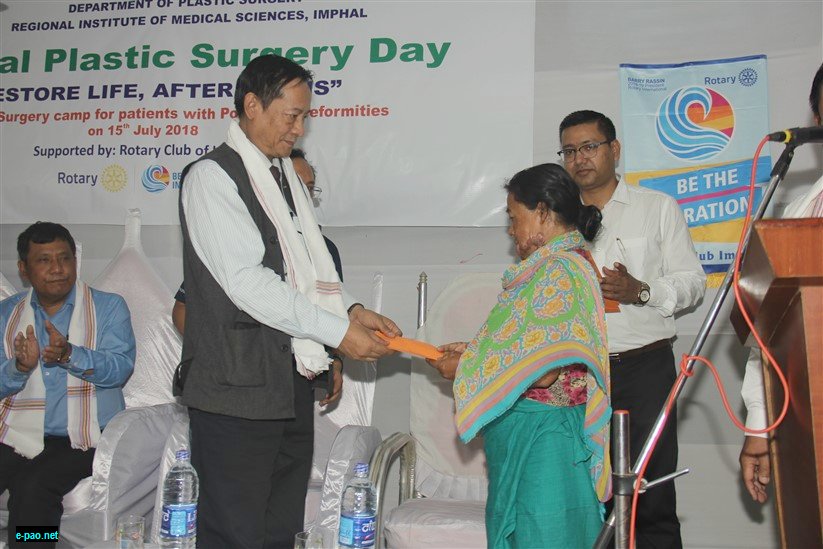 Restore Life After Burns : National Plastic Surgery Day at RIMS, Imphal :: July 15, 2018