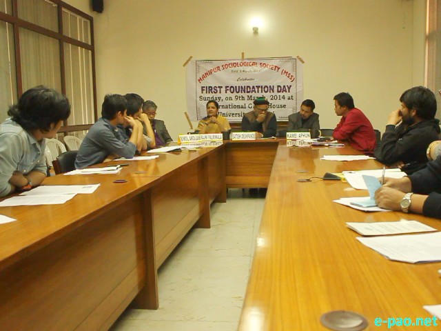 First Foundation Day of Manipur Sociological Society(MSS) at Delhi University ::  09th March 2014