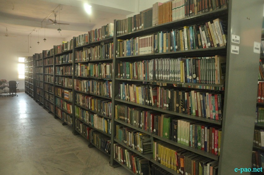 Library at Manipur University (MU) , Canchipur as seen on October 21 2014