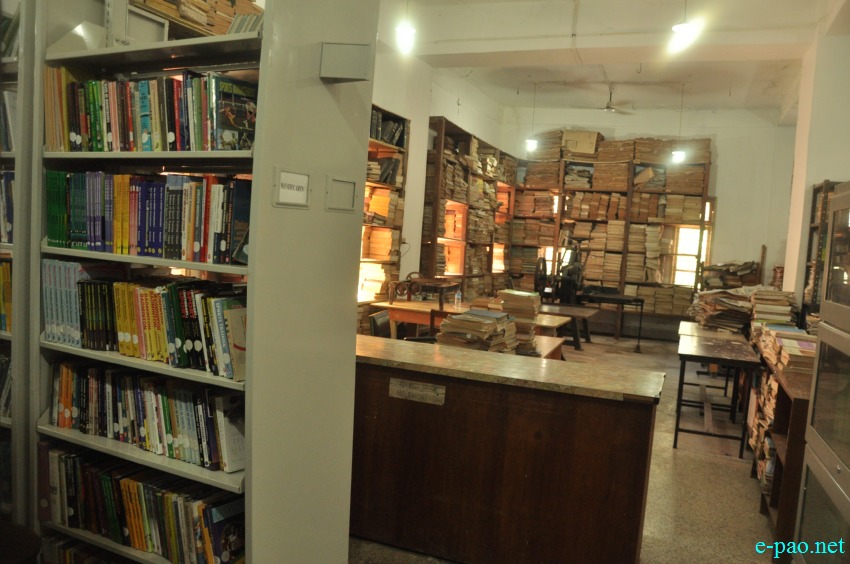  Library at Manipur University (MU) , Canchipur as seen on October 21 2014 