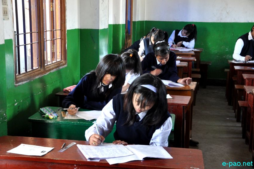 Students appearing for the High School Leaving Certificate Examination (HSLC) in Feb 2014 