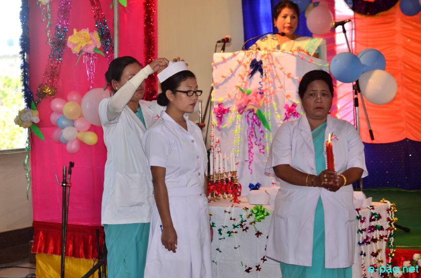 'Capping and Lamp Lighting Ceremony' of State Government, School of Nursing (ANM/FHW) Imphal, at Lamphelpat  :: 22 Feb 2014