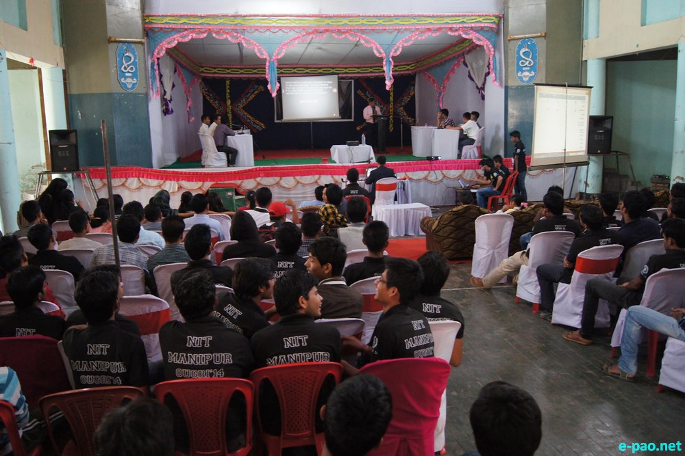 Quiz Competition as part of Ougri Fest 2014 at NIT Campus, Takyelpat :: 22 March 2014
