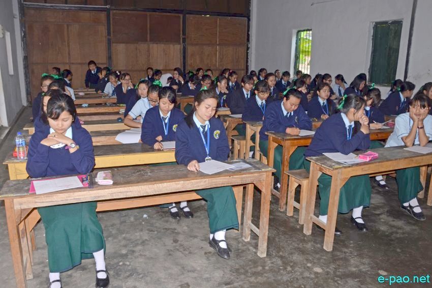 Students appearing for Class XII Exam (Higher Secondary Examination) at Imphal area :: 22 February 2016