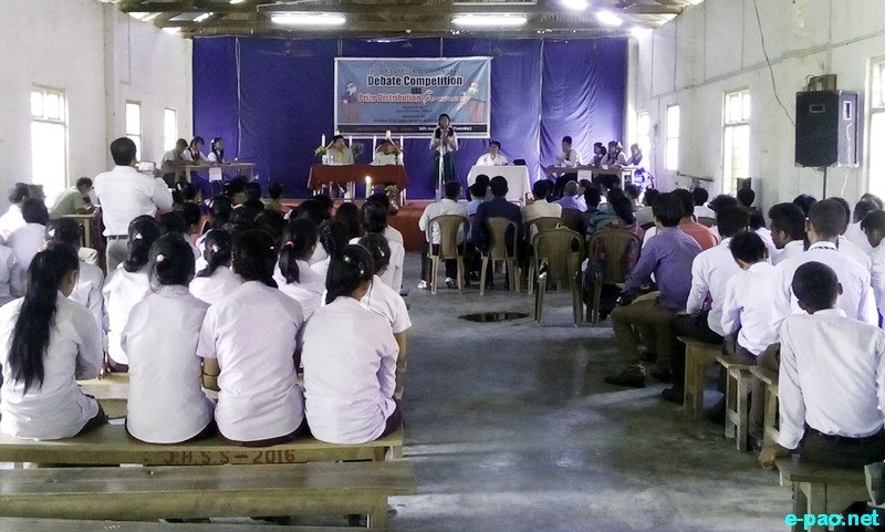Debate competition  at Jiribam Higher Secondary School :: 30 August 2016 . 