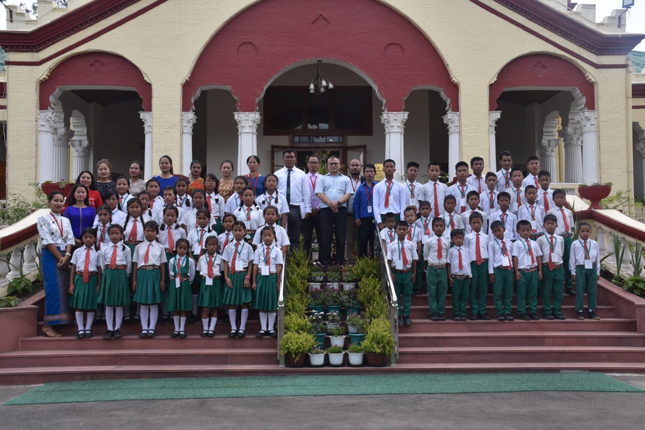  BEHS, Motbung, students tour Raj Bhavan and interacted with Governor on June 3, 2019 