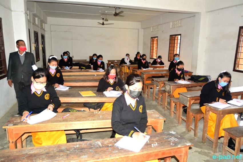 Re-openning of schools in Imphal areas after lockdown :: 27 January 2021