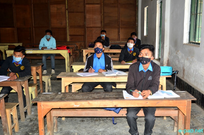 Re-openning of schools in Imphal areas after lockdown :: 27 January 2021