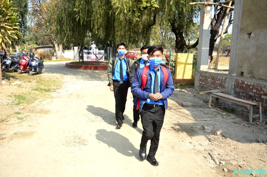 Re-openning of schools in Imphal areas after lockdown :: 27 January 2021