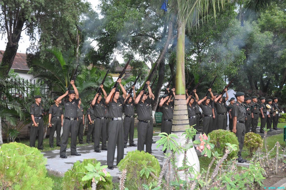 Patriots' Day Observation by CM of Manipur at Heecham Yaicham Pat, Kangla and BT Park, Imphal :: 13th August 2013