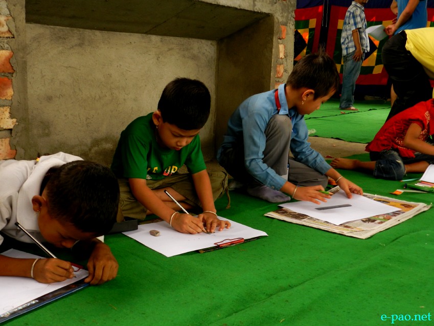 Painting Competition organized by Naharol Yaipha Khongjang (NYK), Thangmeiband on Patriots' Day :: 13th August 2013