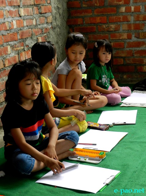 Painting Competition organized by Naharol Yaipha Khongjang (NYK), Thangmeiband on Patriots' Day :: 13th August 2013