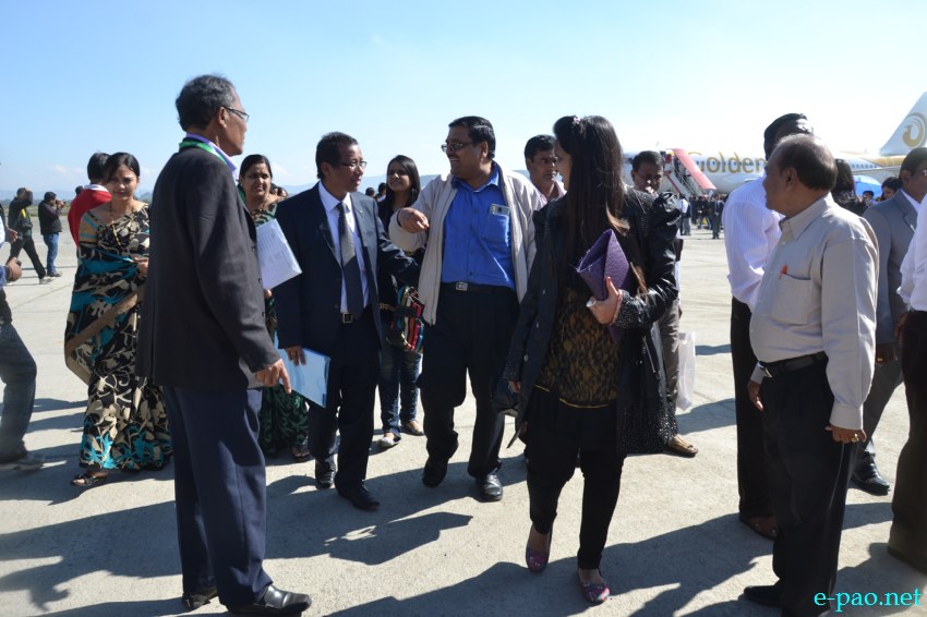 Imphal redraws world aviation map with landing of Golden Myanmar Airlines flight from Mandalay at Tulihal International airport :: November 21 2013