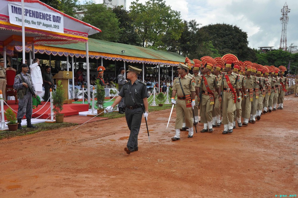 State level function for India's Independence Day 2013 at 1st MR Parade Ground, Imphal :: 15 August 2013