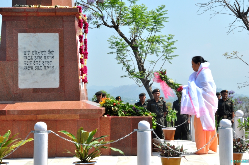 Khongjom day observed at Khongjom War Memorial Complex atop Kheba Ching in Thoubal district :: April 23 2013
