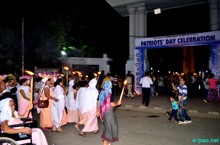 Meira Katpa on the occasion of 123rd Patriots Day Celebration at Birtikendrajit Park :: 13 August 2014