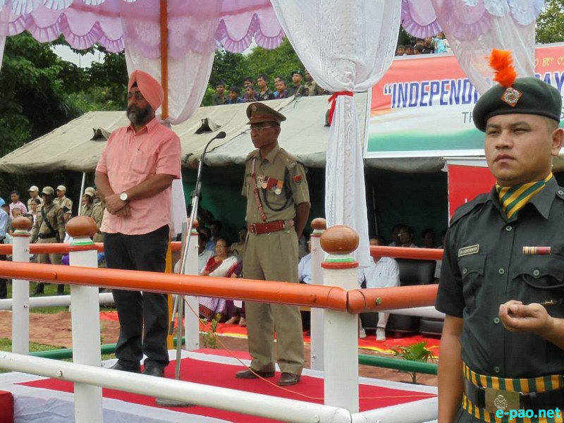 15 August - Independence Day celebration at Jiribam with Harmit Singh Pahuja ADC Jiribam  :: 15th August 2014