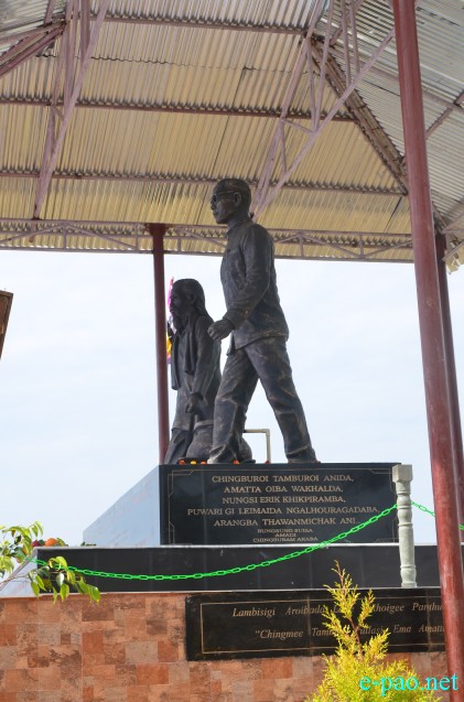 Statues of Rungsung Suisa and Chingusbam Akaba unveiled at Leimaching, Wakha :: January 03 2015