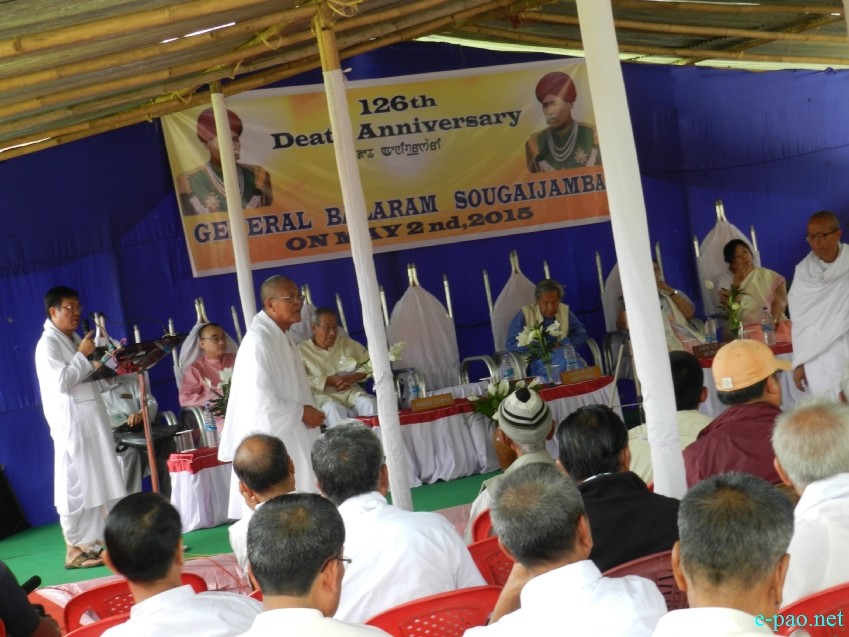 126th Death Anniversary of General Balaram Sougaijamba at Moirangkhom :: 2nd May 2015